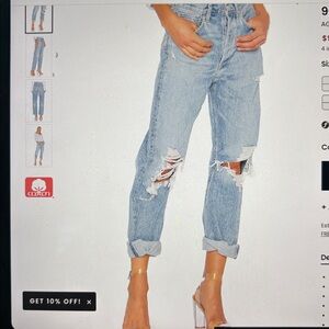 Agolde 90’s Mid-Rise Loose Fit Jeans. Size 27.